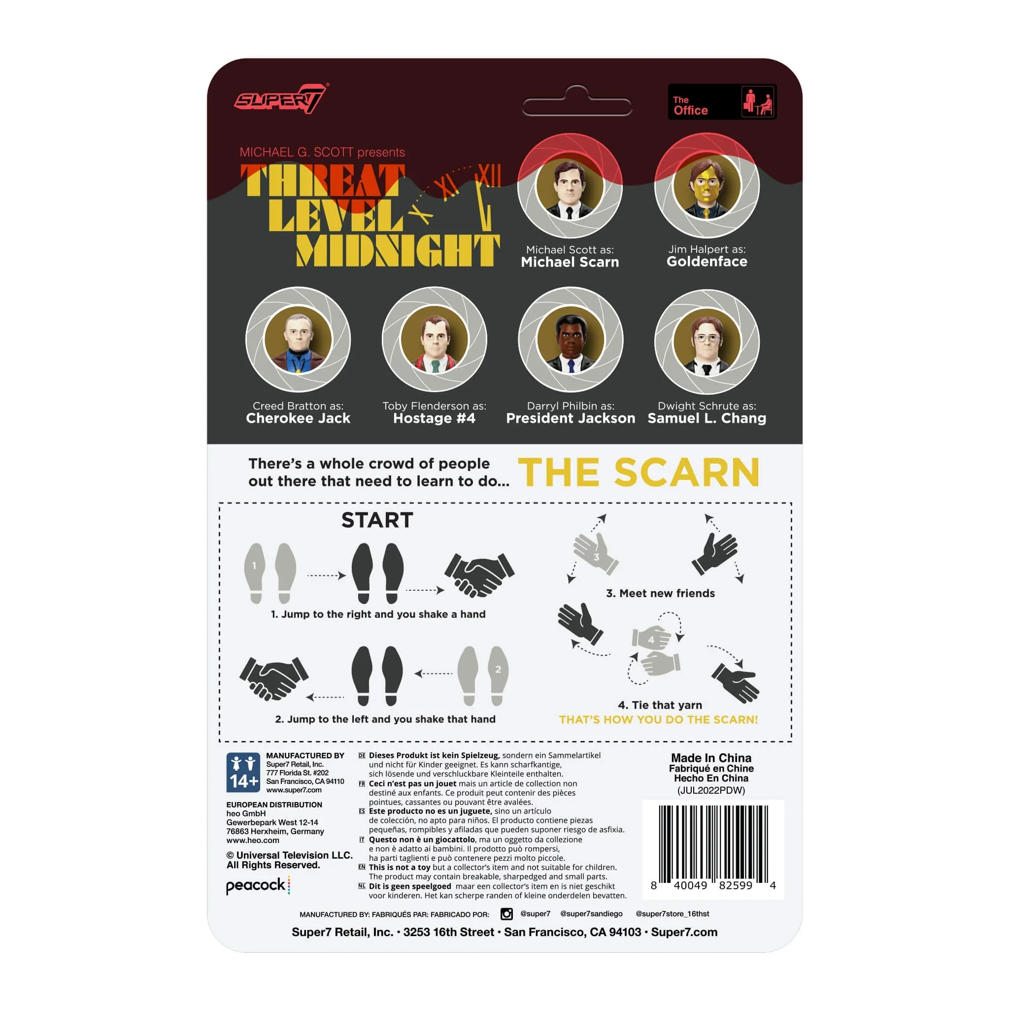 SUPER7 - The Office "Threat Level Midnight" Reaction Figure - Creed Bratton as: Cherokee Jack - Image 3