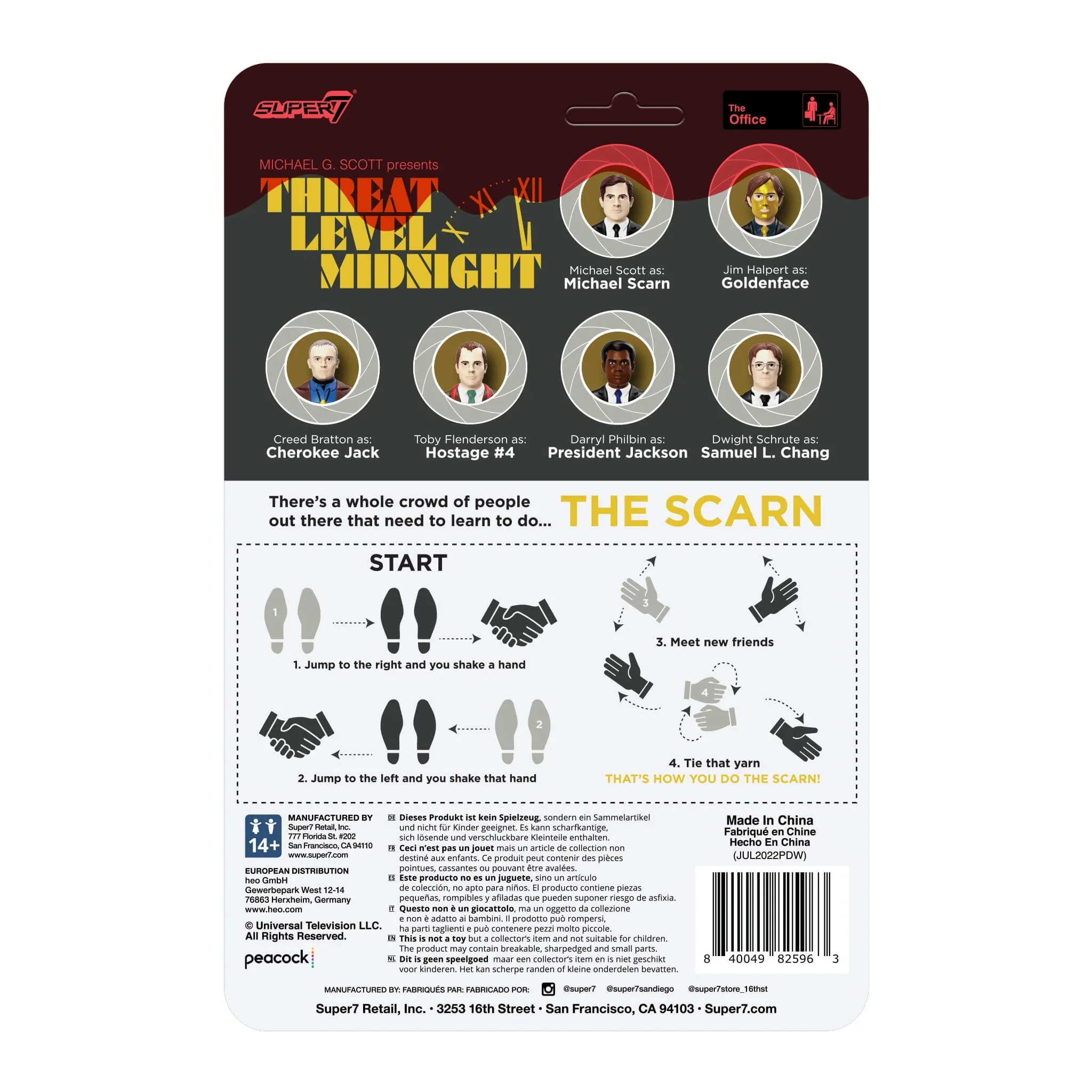 SUPER7 - The Office "Threat Level Midnight" Reaction Figure - Michael Scott as: Michael Scarn - Image 3