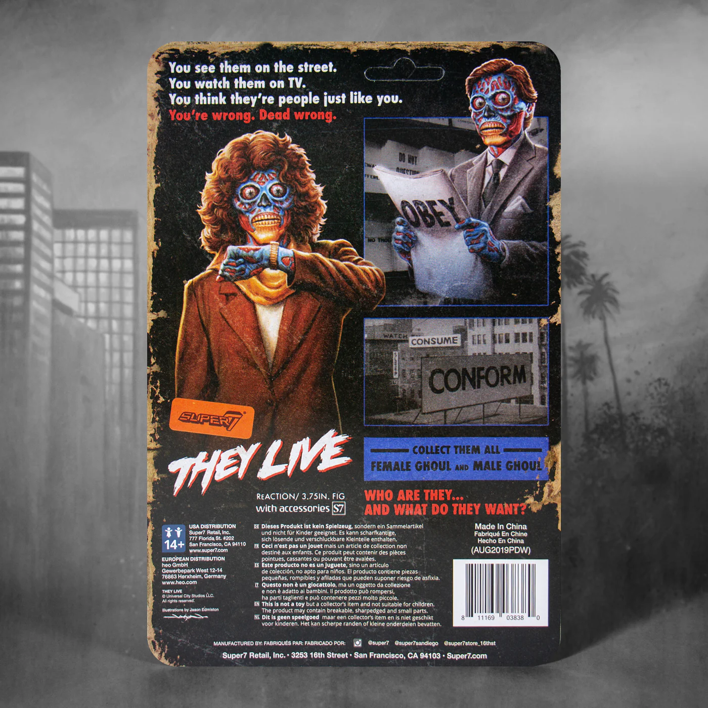SUPER7 - They Live ReAction Figure - Male Ghoul - Image 2