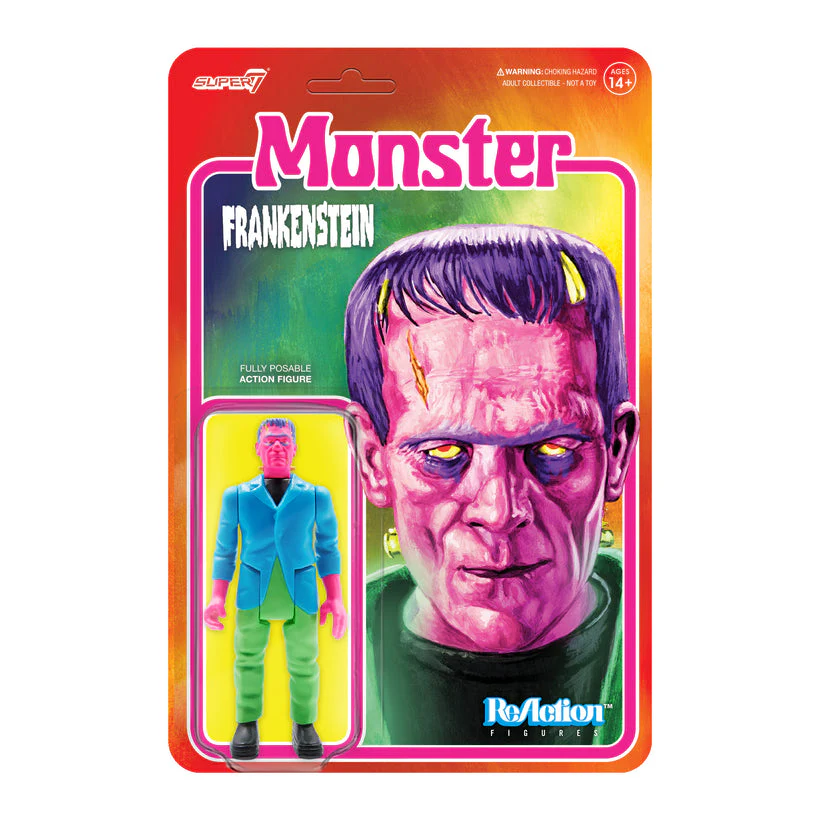 SUPER7 -Universal Monsters ReAction Figure - Frankenstein (Costume Colors)