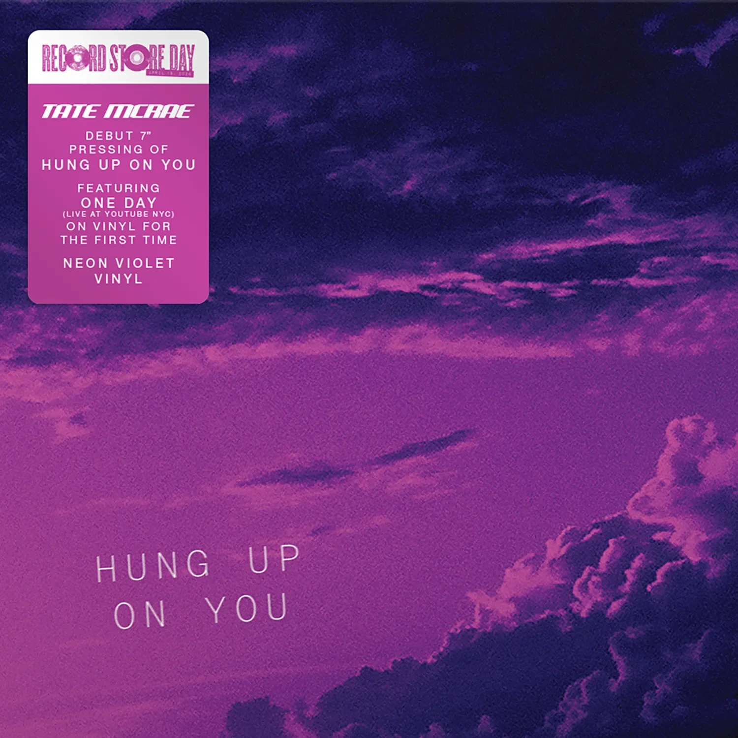 Tate Mcrae - Hung Up On You/One Day (Live) (7"/Violet Vinyl) (RSD 2026) (New Vinyl)