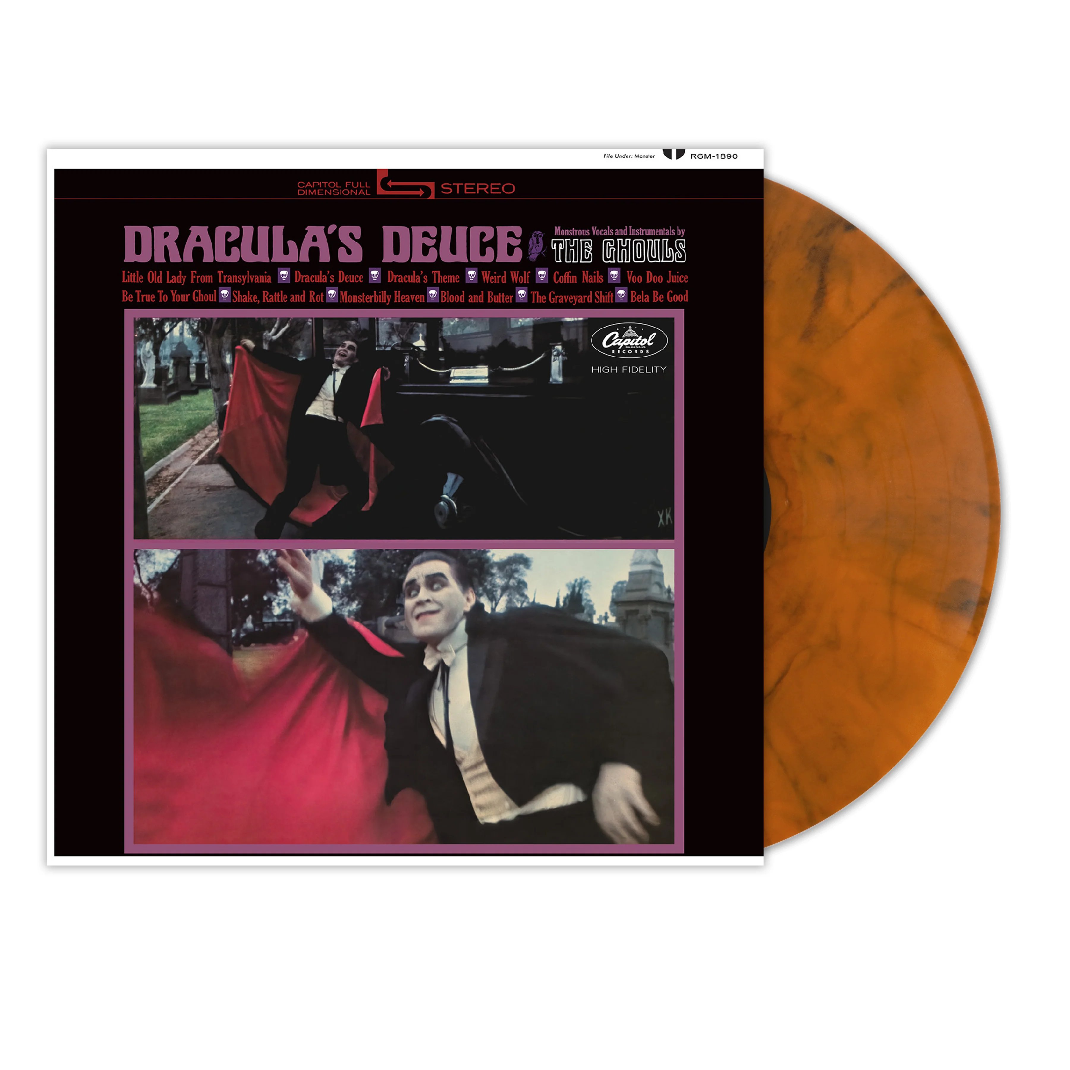The Ghouls - Dracula's Deuce (Orange "Pumpkin Burnout" Smoke Vinyl) (New Vinyl) - Image 2