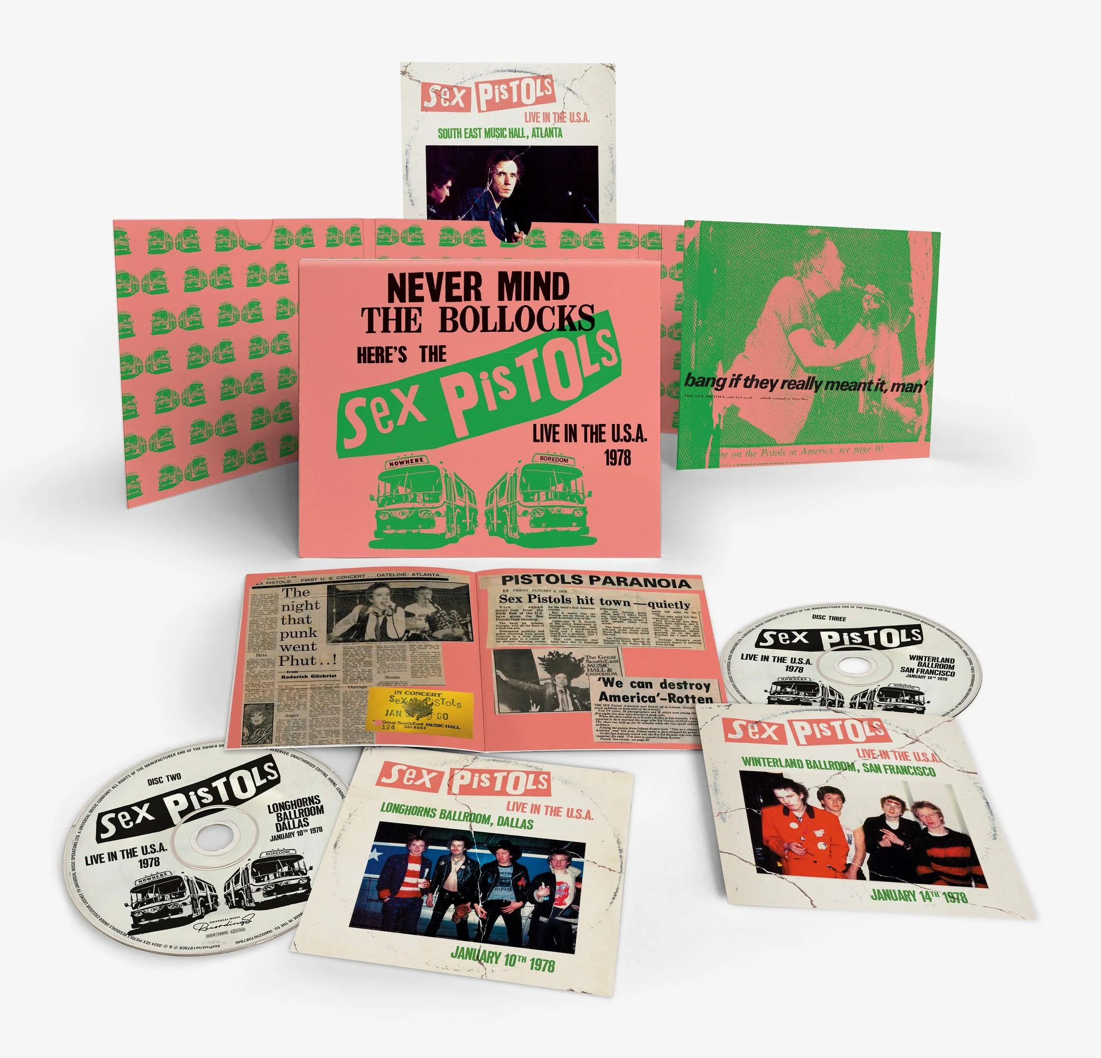 The Sex Pistols - Live In The U.S.A. 1978 (3CD) (New CD) - Image 2