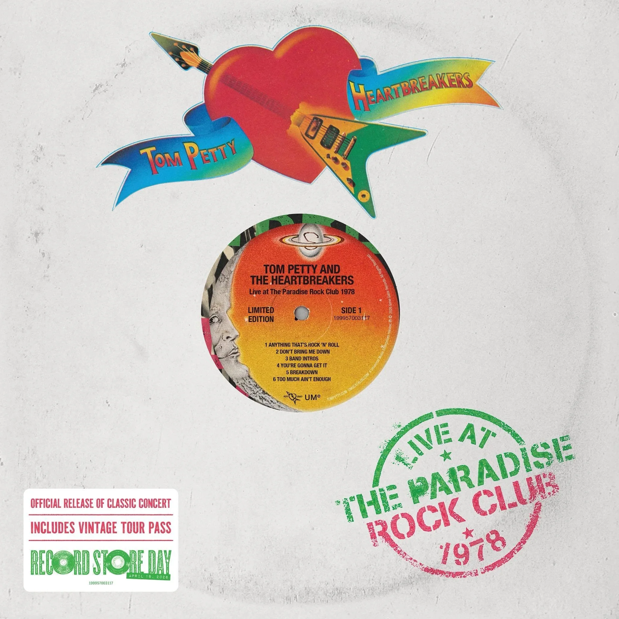 Tom Petty And The Heartbreakers - July 16, 1978: Paradise Theatre, Boston, MA (Pink & Green Translucent Vinyl) (RSD 2026) (New Vinyl)