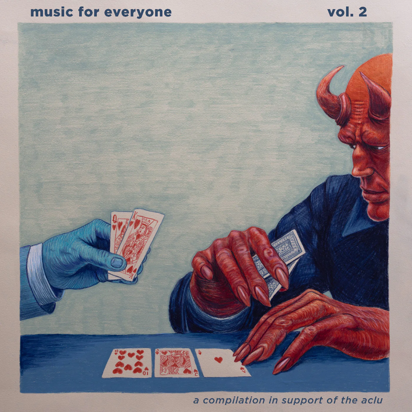 Various Artists - Music For Everyone Vol .2 (Oxblood w/Aqua Blue Swirl Vinyl) (New Vinyl)