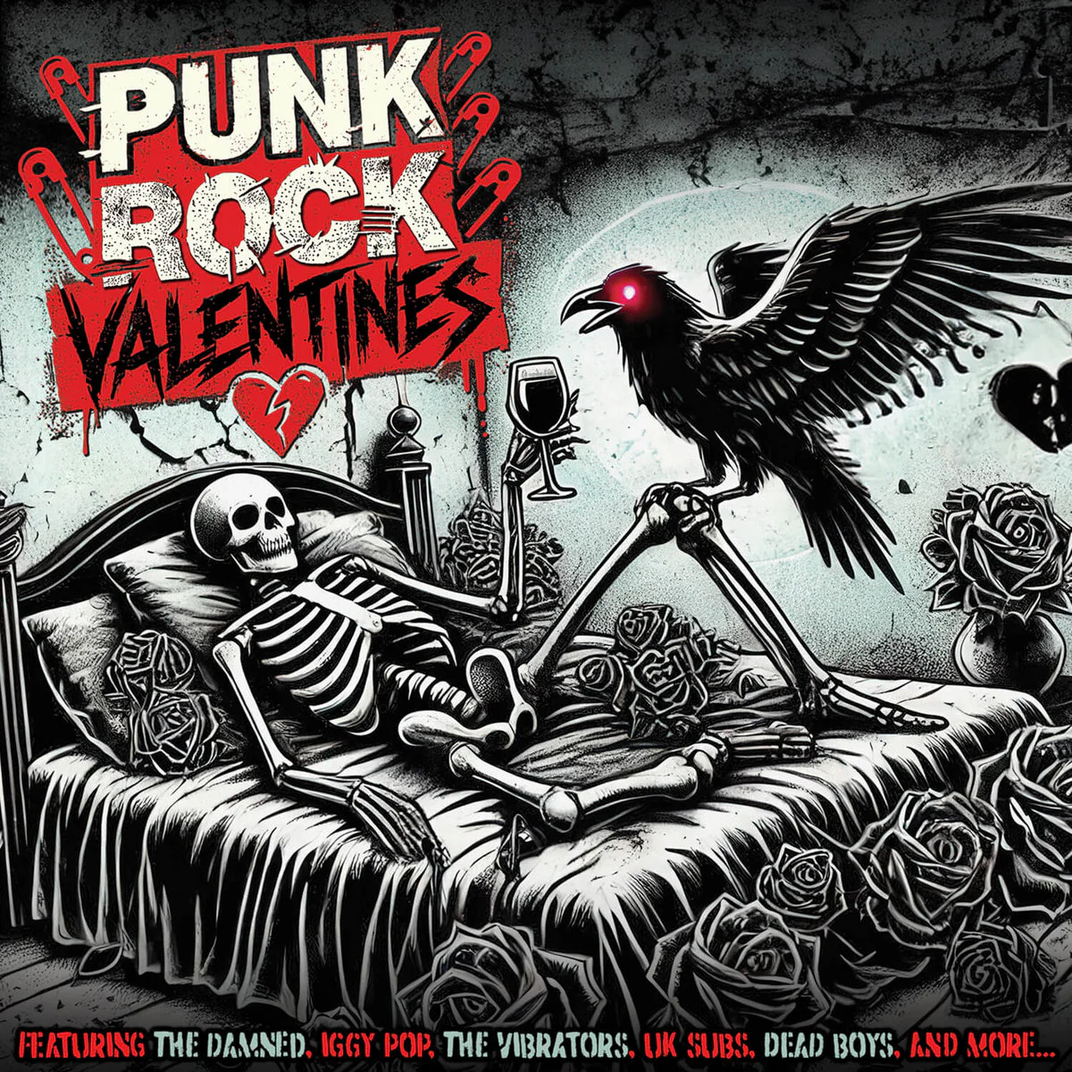 Various Artists - Punk Rock Valentines (Red Marble Vinyl) (New Vinyl)