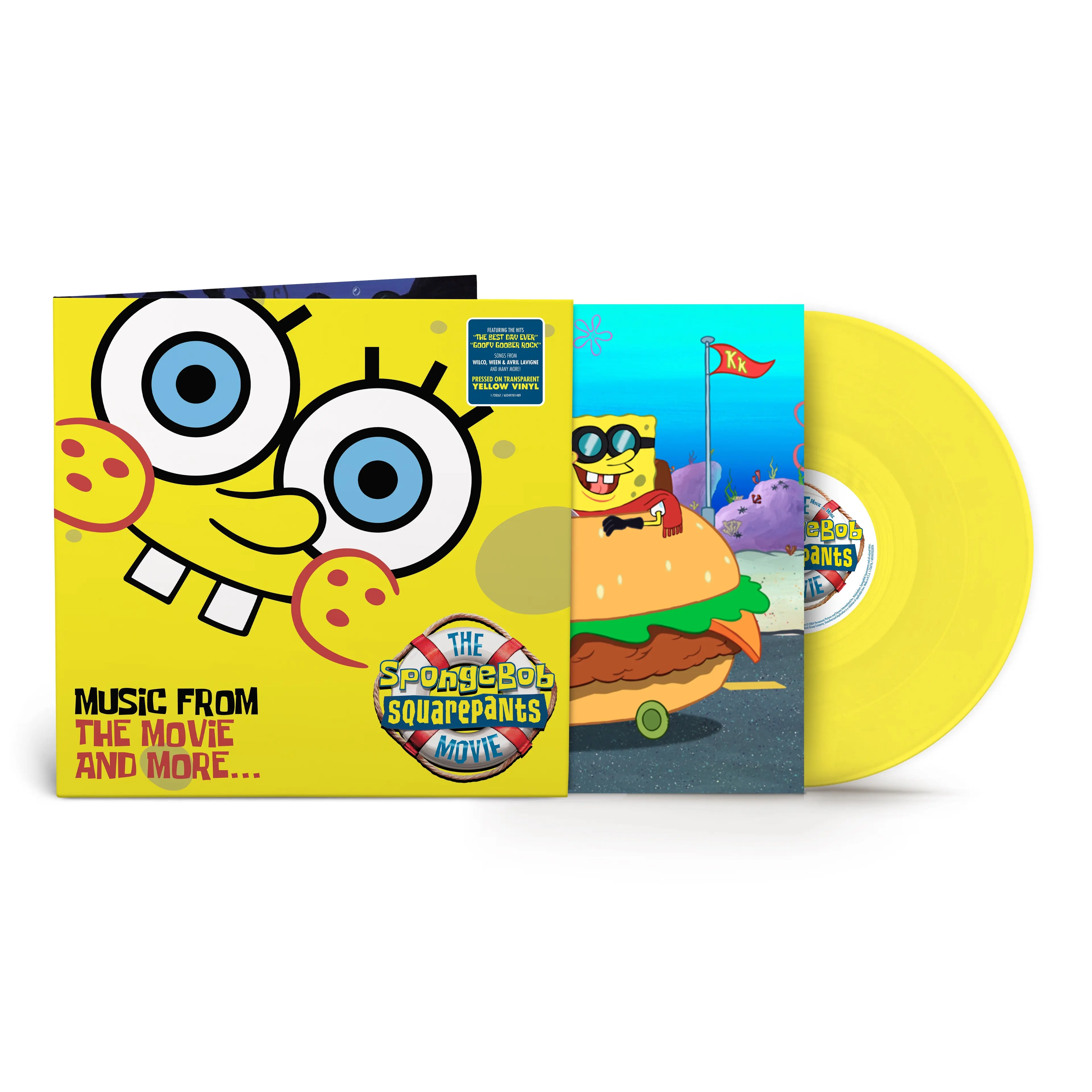 Various Artists - The Spongebob Squarepants Movie-Music From The Movie And More (Yellow Vinyl) (New Vinyl) - Image 2