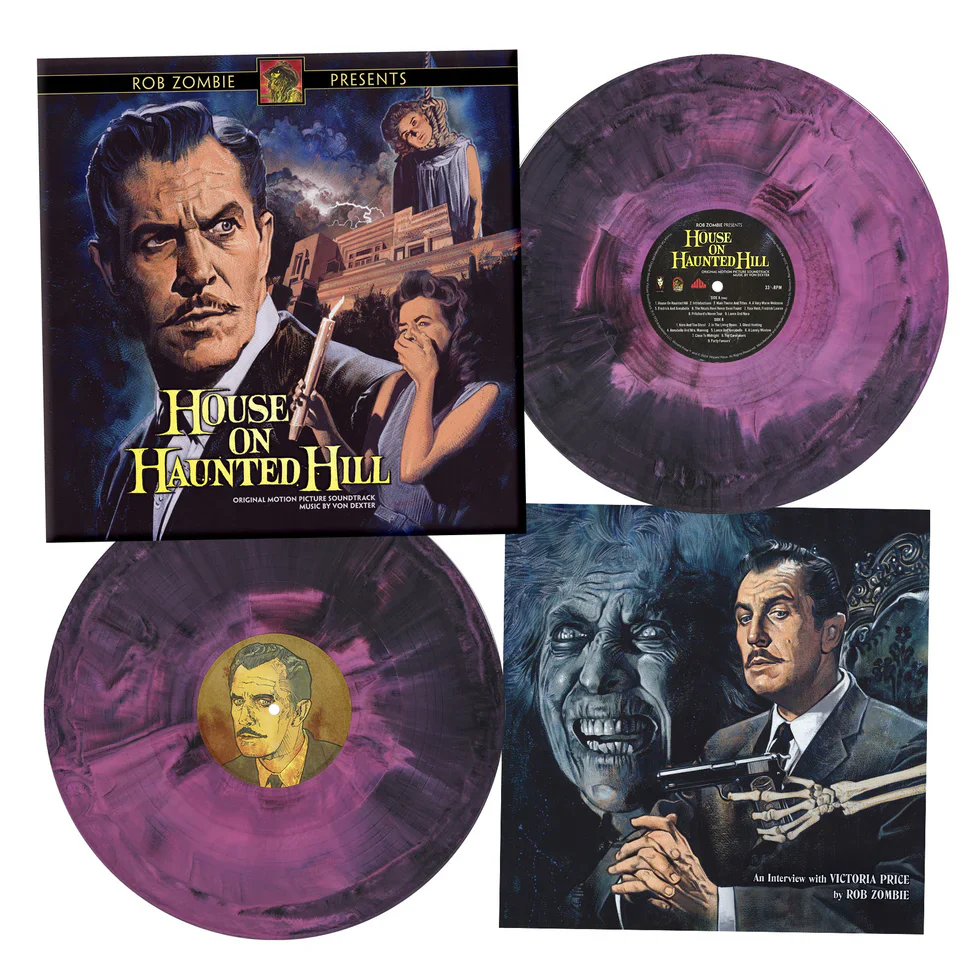 Von Dexter - Rob Zombie Presents House On Haunted Hill (2LP Pink & Black Vinyl) (New Vinyl) - Image 2