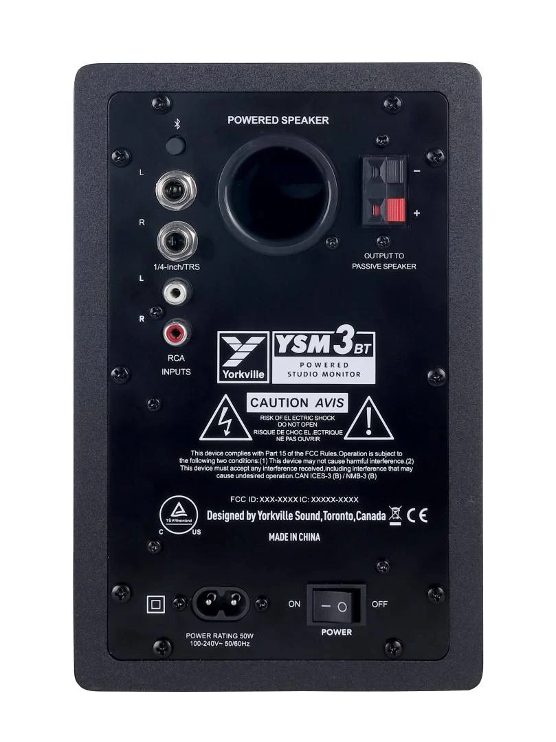 Yorkville YSM3BT 50-Watt 3.5" Multimedia Reference Monitor Pair w/ Bluetooth *AVAILABLE ONLINE FOR IN-STORE PICKUP ONLY* - Image 2